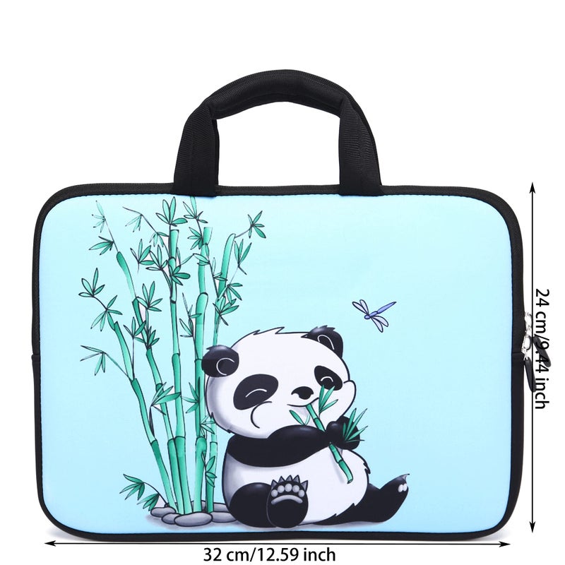 HAPLIVES 11" 11.6" 12" 12.1" 12.5" inch Laptop Carrying Bag Chromebook Case Notebook Ultrabook Bag Tablet Cover Neoprene Sleeve Fit Apple MacBook Air Samsung Google Acer HP DELL Lenovo Asus(Panda & Bamboo) - Image 2
